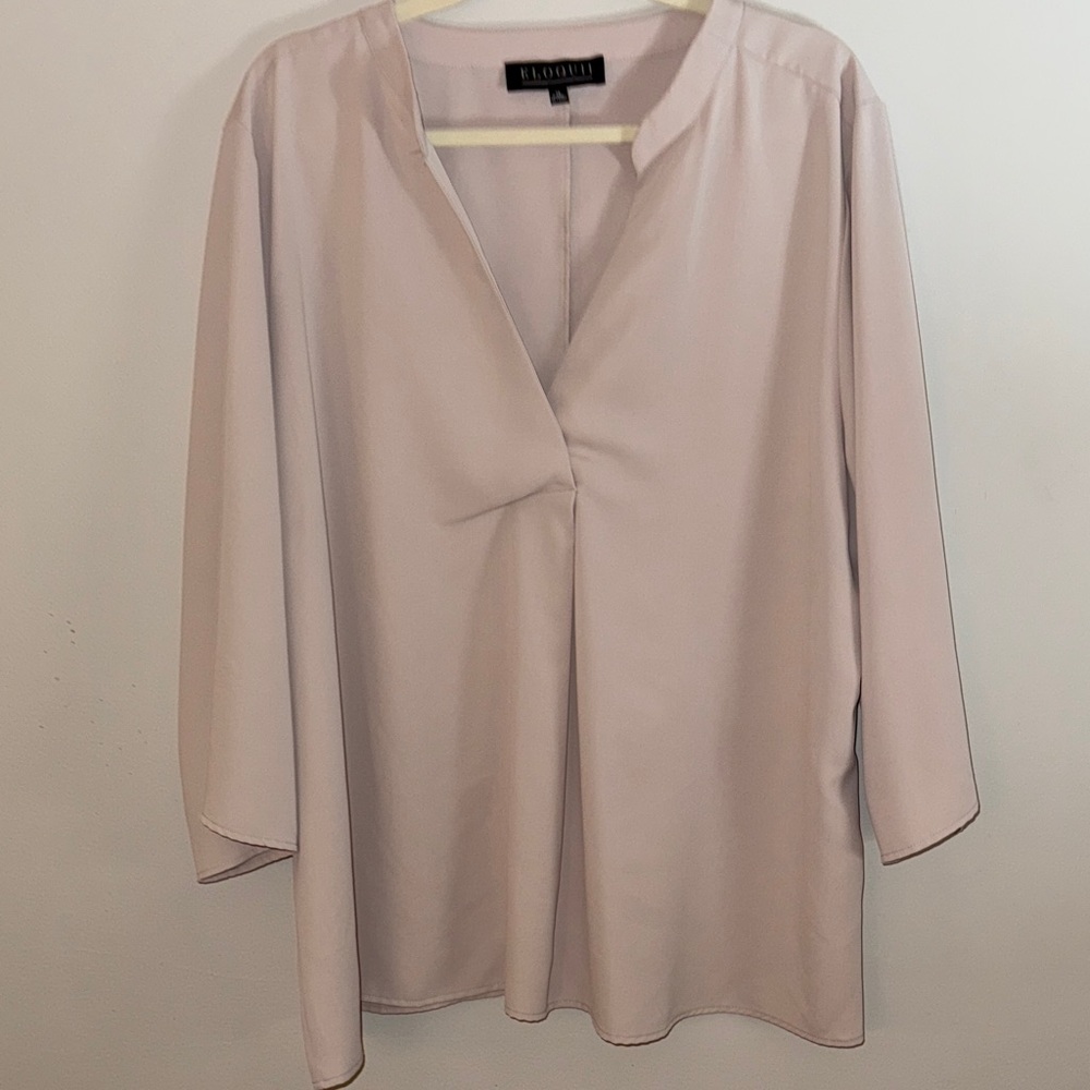 Eloquii Women's Soft Pink Flowy Blouse Size 18